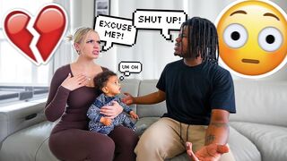 Telling My Girlfriend To "SHUT UP" IN FRONT OF OUR DAUGHTER To See Her Reaction..*NEVER AGAIN*