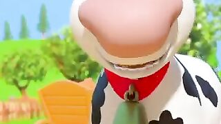 Five little cows went out cartoon video