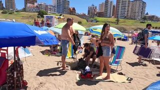 MAR DEL PLATA Beach A Great Day Argentina. Nice video enjoyment ???? ????