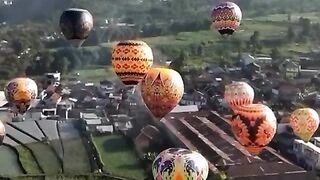 Festival Balon Tahunan Wonosobo #dji #drone ##travel #wonosobo #jateng #balonudara #fyp