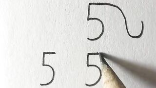 "How to Draw an Adorable Elephant in |#easydrawing #numberdrawing #kidsdrawing #elephantdrawing #drawing #art