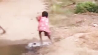First time they saw a drone