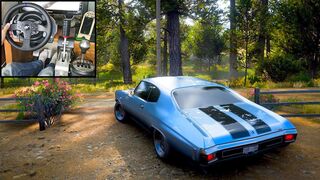 A Freeride in the classic Chevrolet Chevelle SS 454 with over 1700HP , in Forza Horizon 5