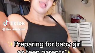 Preparing for baby girl at teen parents