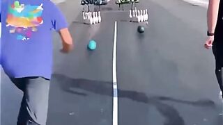 In his defense he was all out of yoga balls