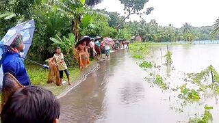 গ্রামের কত সুন্দর মাছ ধরার দৃশ্য