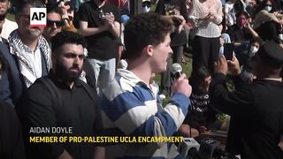 Students speak out about overnight violence at UCLA protests.