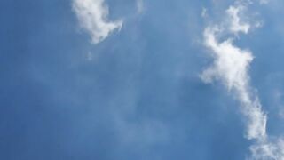 Blue sky with clouds moving with the wind - adalinetv