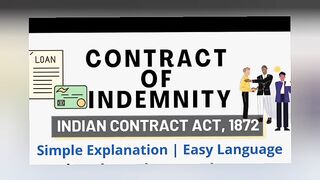 Contract of  indemnity ,details of indeminity