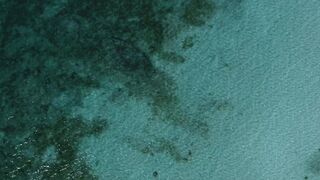 Texture from the heights of crystal clear emerald water - adalinetv