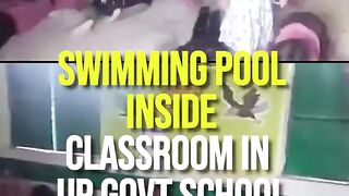 Swimming Pool Inside Classroom In UP Govt School Amid Heatwave.