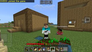 FIRST DAY I SAVE MY FRIEND IN MINECRAFT