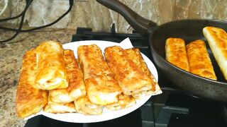 Вкуснятина Необыкновенная из Тонкого Лаваша! Блинчики с курицей за 20 минут!