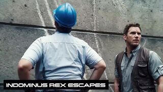 BEST INDOMINOUS REX ESCAPE SCENE IN JURASSIC WORLD