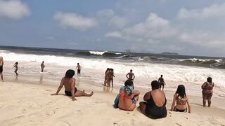 İPANEMA Beach A  Day Brazil. Beautiful Day Brazil enjoying life with beach ⛱️.