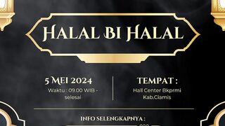 Undangan halal bihalal BKPRMI 2024
