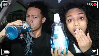 REPLACING MY BOYFRIENDS DRINK WITH MOUTHWASH *HILARIOUS*