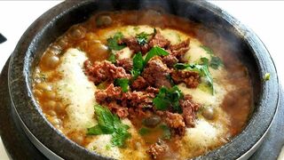 Yemeni Saltah With Kabob