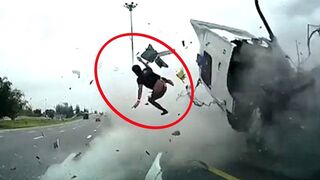 Total Best Truck & Car Crash 2023 - Funny Moment Truck - BAD DAY1 - DASHCAM CRASH 2023
