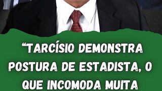 “Tarcísio demonstra postura de estadista, o que incomoda muita gente”#robertomotta#jovempan #vergonhanacional #patriota #tarcisiogovernador