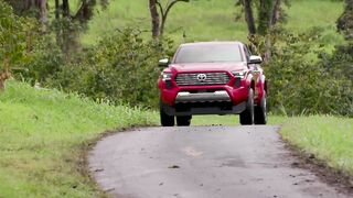 2024 Toyota Tacoma Limited in Supersonic Red Driving Video