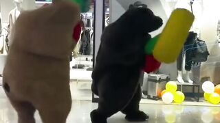 Two friends at work