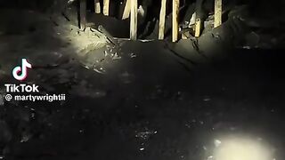 There is no way I would stick around to watch. A cave collapsing on you sounds horrifying