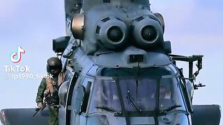 Helicopter flying