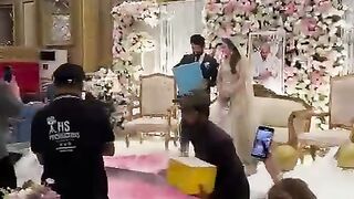 This is love for Imran Khan. People stand with pictures in their weddings to express their love. This is really love for a political leader
