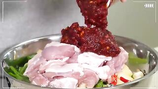요리 먹방 )닭갈비에 치즈 볶음밥이 빠질 순없지, 파채무침, 마카로니 샐러드. korean food mukbang.