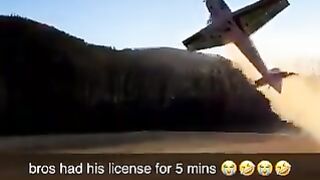 Bro had his license just 5 mins