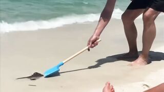 This guy got fooled at the beach ????