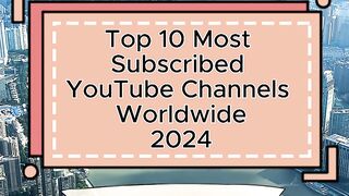 top 10 youtue subscriber channela