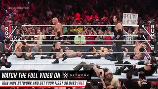 The Undertaker eliminates Goldberg in the Royal Rumble 2024