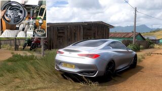 Infiniti Q60 Concept .A Modern Sport Luxury car with a little bit of drifting, in Forza Horizon 5,