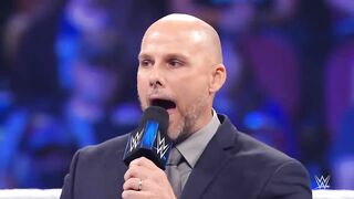 Adam Pearce suffers an F5 after indefinitely suspending Brock Lesnar_ 2024