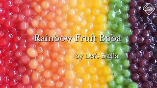RAINBOW FRUIT BOBA Made With Real Fruit ????????????????????  Fruit Tapioca Pearl