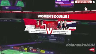 Apriyani RAHAYU (INA) Siti Fadia Silva RAMADHANTI vs Jongkolphan KITI THARAKUL (THA) Rawinda PRAJONGJAI BWF Thomas & Uber Cup Finals 2024