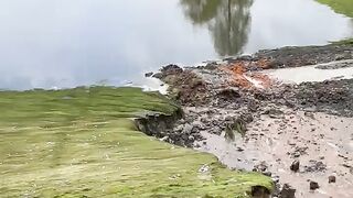 Almost 30 years to the day after buying this property, the dam collapsed.
