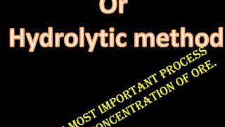 gravity seperation in ores purification