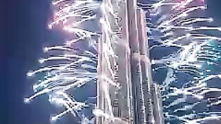 Firework burjkhalifa