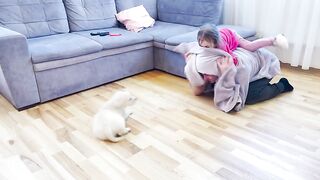 Cute funny baby.