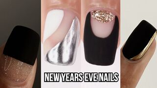 NEW YEARS EVE NAIL DESIGNS - trendy NYE nail art compilation using gel nail polish at home