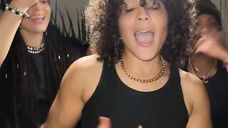 Hot girls .  Singing a hot songs