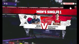 Anthony Sinisuka GINTING (INA) vs JEON Hyeok Jin (KOR) BWF Thomas & Uber Cup Finals 2024