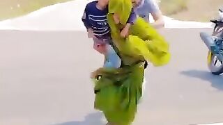 The girl jumped into the river and the boy could not be saved