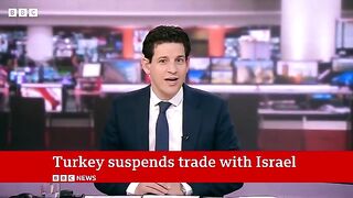 Turkey halts trade with Israel over 'humanitarian tragedy' in Gaza | BBC News