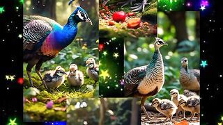 Babies of peacock
