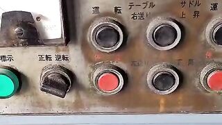 Hobbing machine operating penal