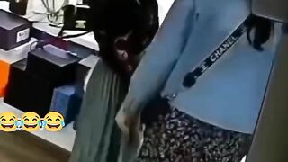 The girl doesn't know where the room has been stolen and put